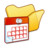 Folder yellow scheduled tasks Icon